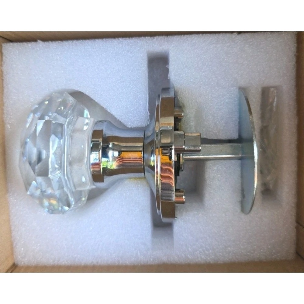 NEW Decorative Single Dummy Crystal Door Knob Interior